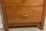 Queen mattress and base, Queen headboard, 2 bedside cabinets