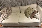 Sofa, Large shelf with doors, Treadmill
