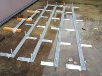 Dog agility weave poles. 4 metal bases and 24 x 1m PVC poles
