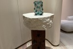 Stone + timber side table - very heavy