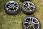 Mag wheels and tires x4 (4)