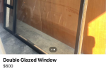 Double glazed aluminium window