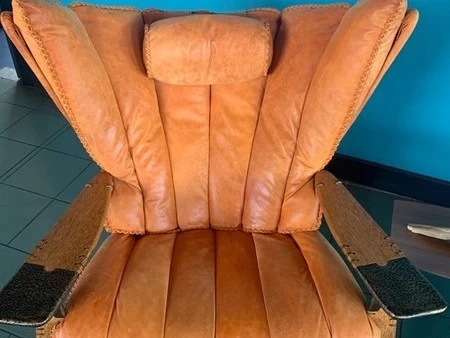 Pacific Green Leather chair, Pacific Green Leather chair
