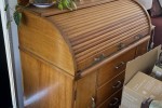 Oak roll top desk