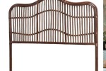 Queen Dark Brown Cane Headboard