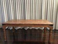 Rustic dining table and 8 chairs