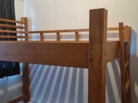 Double loft bed - solid pine