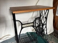 Antique sewing machine table