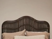 Queen Dark Brown Cane Headboard
