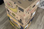 Mini freezer, Flat pack desk, 4x Banana boxes (4)