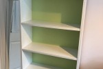 White bookshelf from Harvey Norman