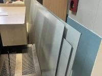 Large mirrors x3, box of lights and 8 office chairs, Mirror, mirror, 8...