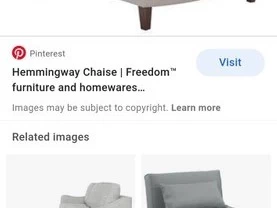 Freedom furniture hemingway chaise chair