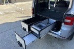 Camping drawers for van - top part boards, Camping drawers for van - l...