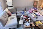 Super king Bed set frame + mattress + memory foam, dinning table, TV, ...