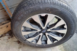 A tyre with rim