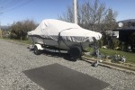 22 ft power boat on trailer