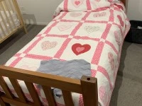 Single bed & wooden frame