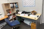 Office Desk, office chair, 4 tie book case