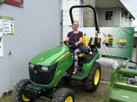 John Deere 2320 Small Tractor with Slash Mower