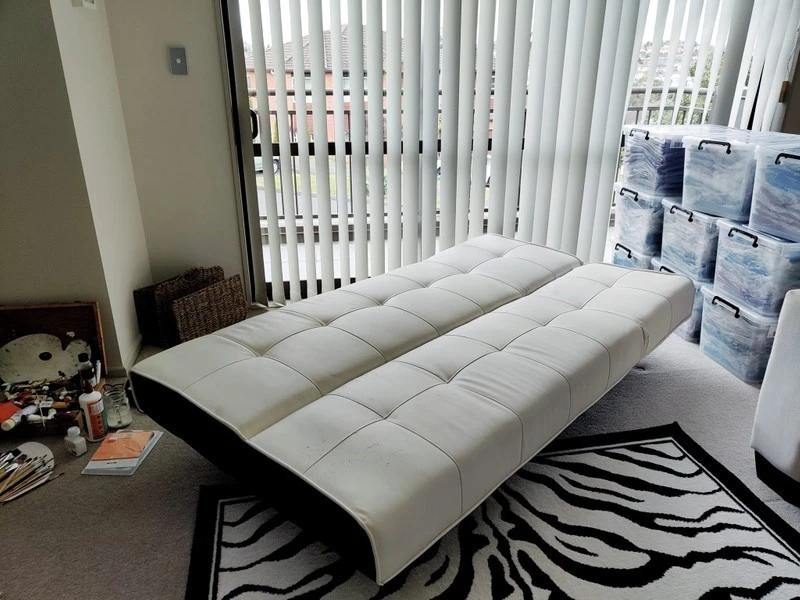 Leather Configurable Sofa Bed