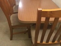 Dining table, Dining chair, Dining chair, Dining chair, Dining chair