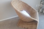 2 seater couch, 2 lounge chairs, wicker chair