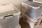 Double bed and base - Queen, TV - 55inch in box, small side table, Woo...