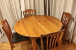 Dining table and four chairs