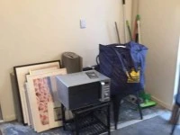 3 double beds, Boxes 30, Dining table, Two chairs, Washing Machine, Mi...