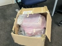 Large mirrors x3, box of lights and 8 office chairs, Mirror, mirror, 8...