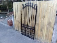 Black Wrought Iron Path or Entrance Gate Wow! Wide 880mm, High 1820/16...
