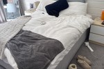 Queen bed, Tall boy drawers, Desk, Bed side tables