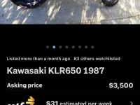 Motorcycle Kawasaki KLR 650
