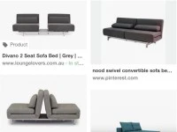 Nood swivel sofa bed