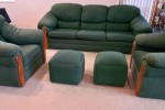 Sofa Lounge Suite 3 piece + 2 foot stools