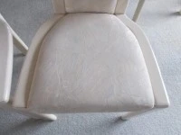 Marble solid dining table and 6 chairs