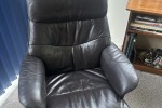Lazy boy chair and footstool