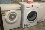 Queen bed and mattress, Queen bed and mattress, Fridge, Washing machin...