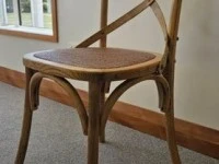 Oak Crossback Dining Chairs x4