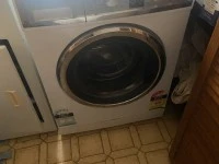 Queen sized bed, Front loader washing machine, Fridge slimline, Pot di...