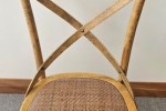 Oak Crossback Dining Chairs x4