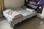 Queen Bed base & Matress, Queen Bed base & Matress, 55 TV & Entertainm...