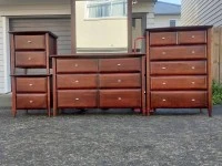 Tall Boy, Bedside Drawer (2), Dressing Table/Drawer Unit, Dresser Mirr...