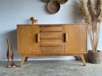 Solid Oak Mid Century Sideboard