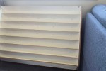 Heavy Dining Table, Dining Chairs x6, 1 medium sized book shelf, 3 x L...