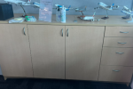 10 desks 1500 x 750, board room table 3200 x 1200, cabinet 1200 x 700,...