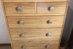 Chest of drawers, rocking chair