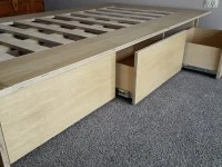 Single Bed Base with Drawers & Memory foam Mattress