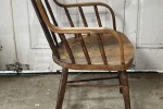 APRIL SALE >> Antique Spindle Back Arm Chair: Oak, or Elm and Ash